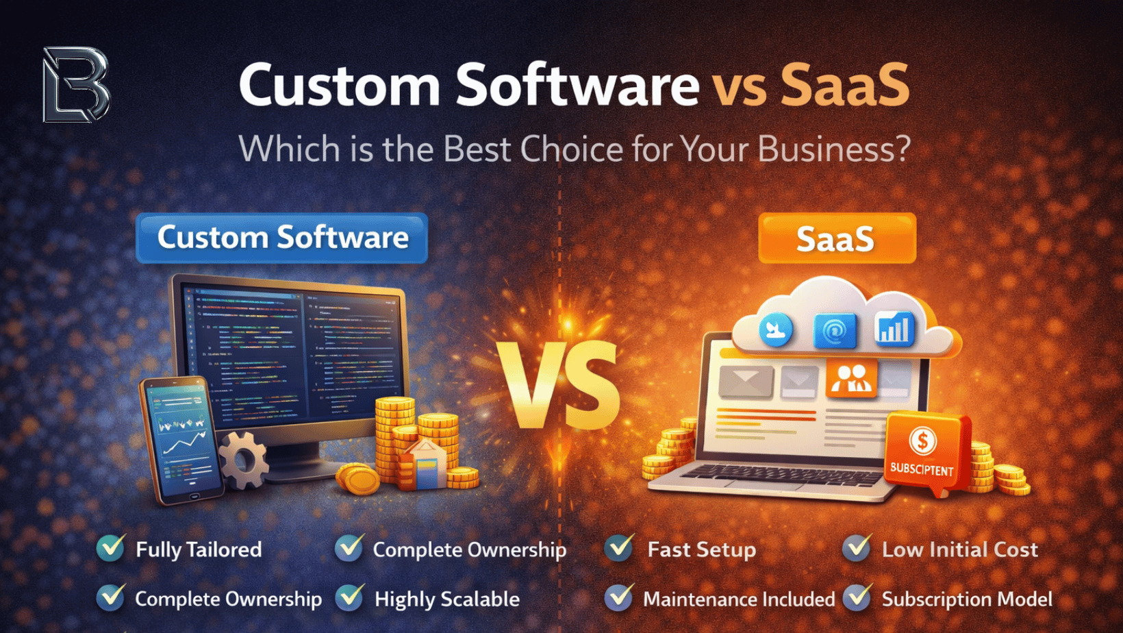 custom software vs SaaS